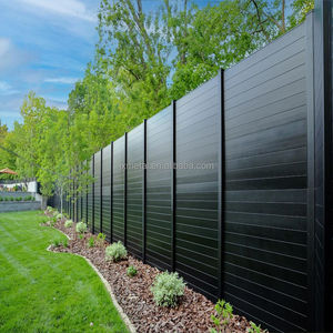 Outdoor Heavy Duty 6 X 8 6 Ft Privacy Fence Aluminum Slat Fence Privacy Screen Panel Fence Outdoor