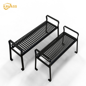 KAVASS Modern Outdoor Design Outdoor Public Moden Design Garden Used Park Benches Steel Furniture for the Street