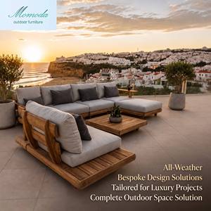 Designer Choice Solid Wood Frame Weather Resistant Modular Sectional
