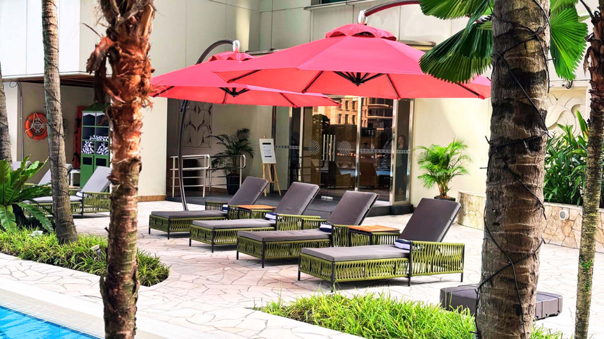 Pullman KLCC Hotel Pool Deck Furniture