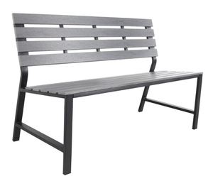 Wholesale Custom 2 Person Durable Outdoor Aluminum Frame Garden Patio Hotel Use Bench Seating